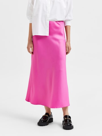 SELECTED FEMME Skirt 'Lena' in Pink: front