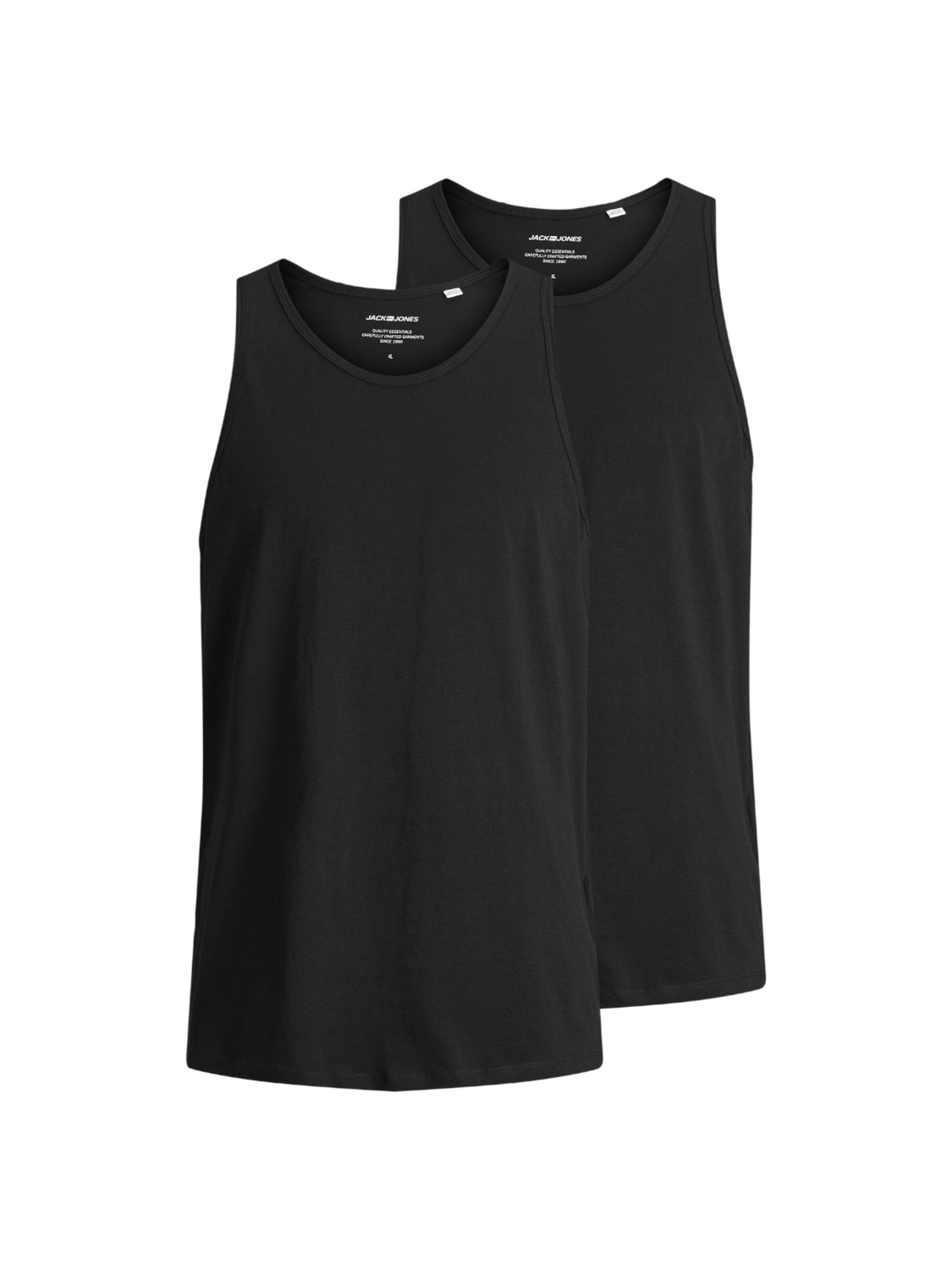 JACK & JONES Undershirt 'JACBASIC' in Black: front