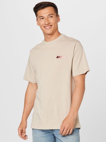 Nicce T-Shirt 'COAST' in Beige: predná strana