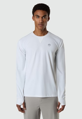 T-Shirt fonctionnel North Sails en blanc : devant