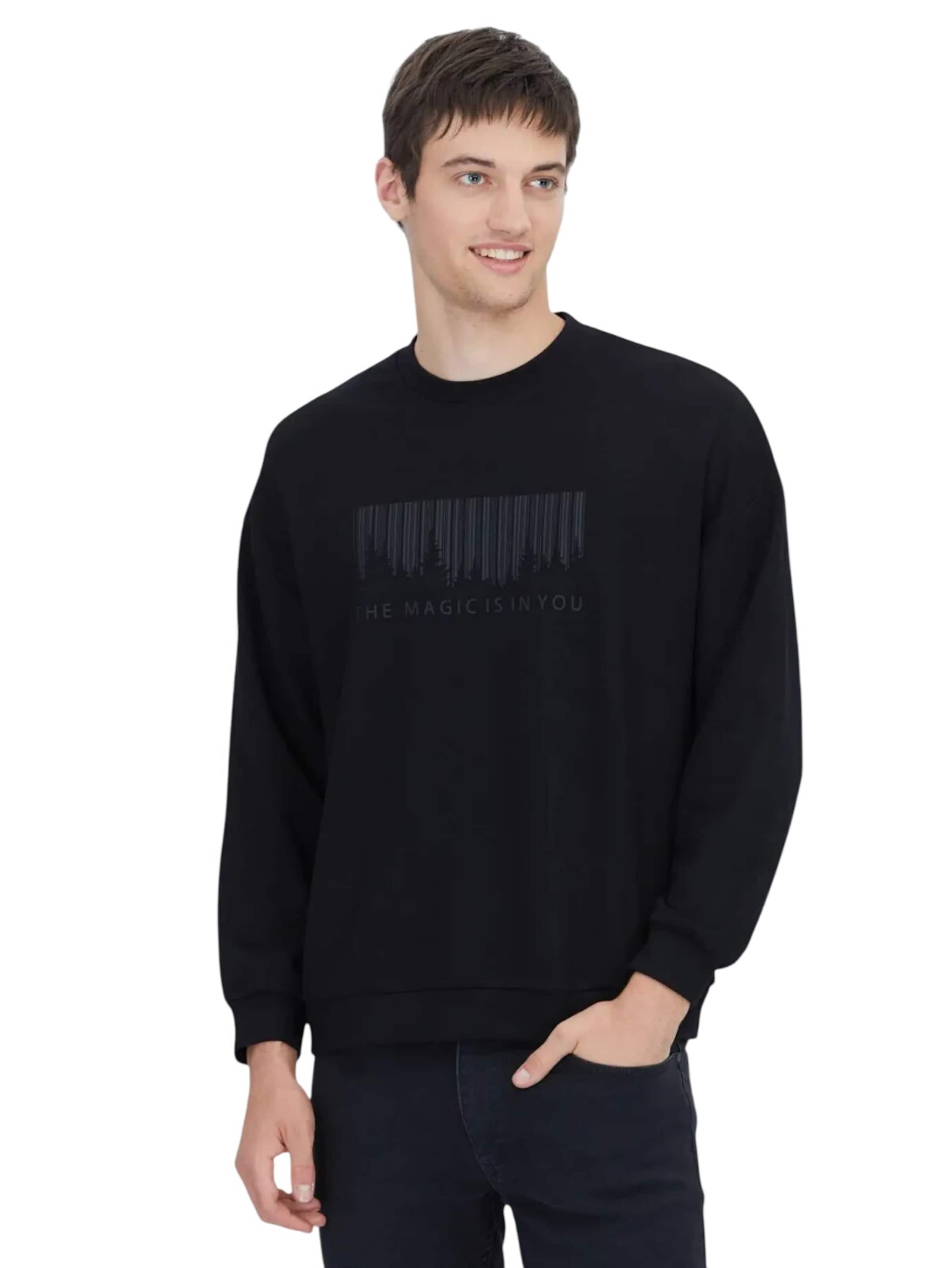 KİP Sweatshirt in Zwart: voorkant