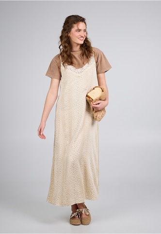 OH APRIL - Vestido 'Alma' en beige: frente