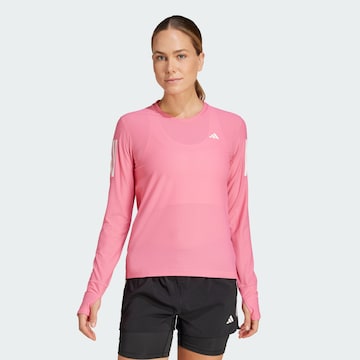 ADIDAS PERFORMANCE Functioneel shirt 'Own The Run' in Roze: voorkant