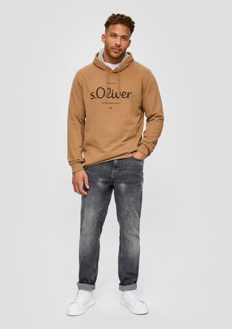 s.Oliver Men Tall Sizes Sweatshirt in Braun