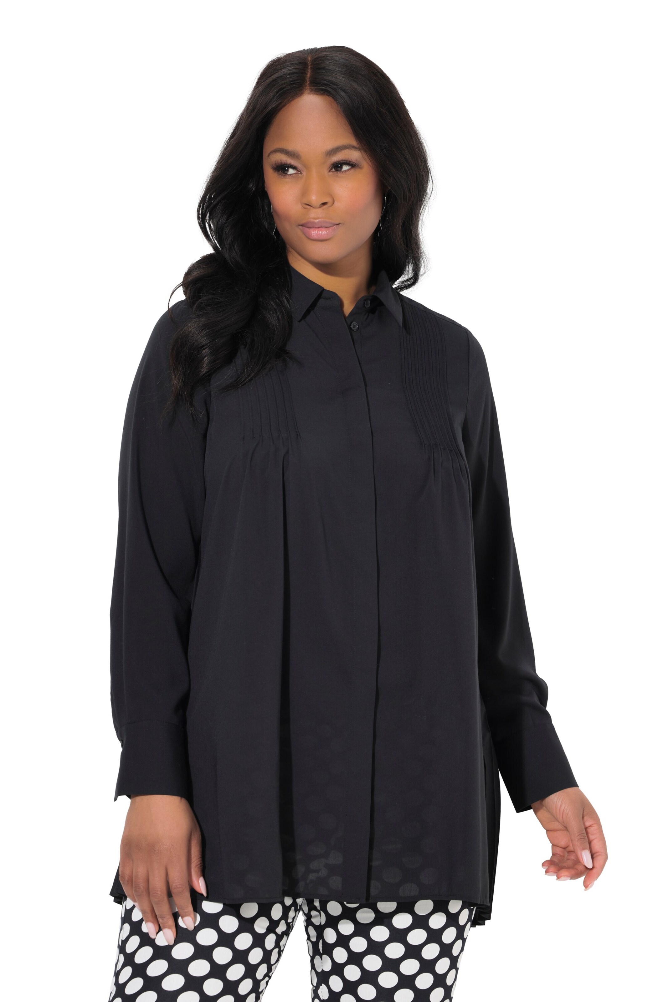 Ulla Popken Blouse in Black: front