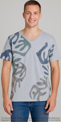Sisley T-Shirt L in Blau: Vorderseite