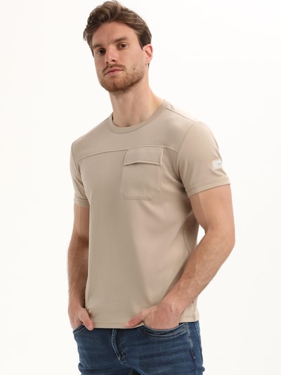 Gabbiano Shirt 'Interlock Diagonal' in taupe, Produktansicht