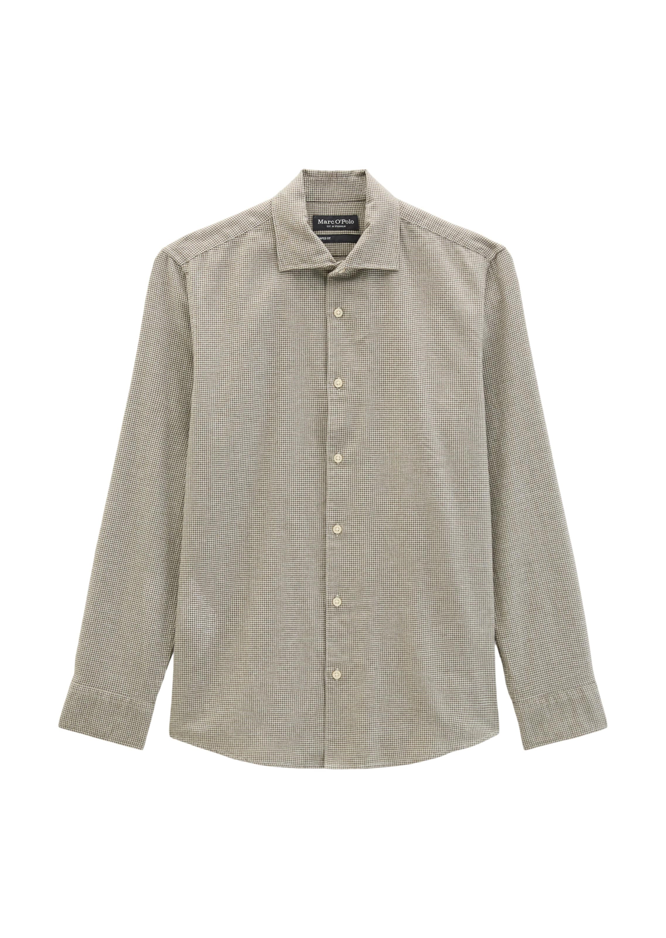 Marc O'Polo Slim Fit Hemd in Beige: Vorderseite