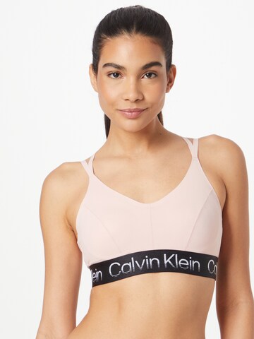 Bustier Soutien-gorge Calvin Klein Sport en rose : devant