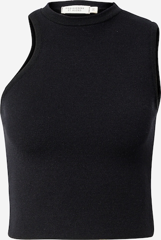 Parisienne et Alors Top 'LEVERT' in Black: front