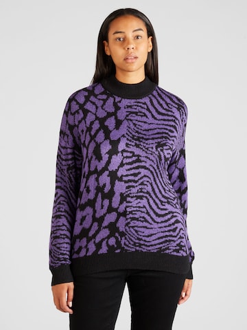 Pull-over 'VERA' Vero Moda Curve en violet : devant