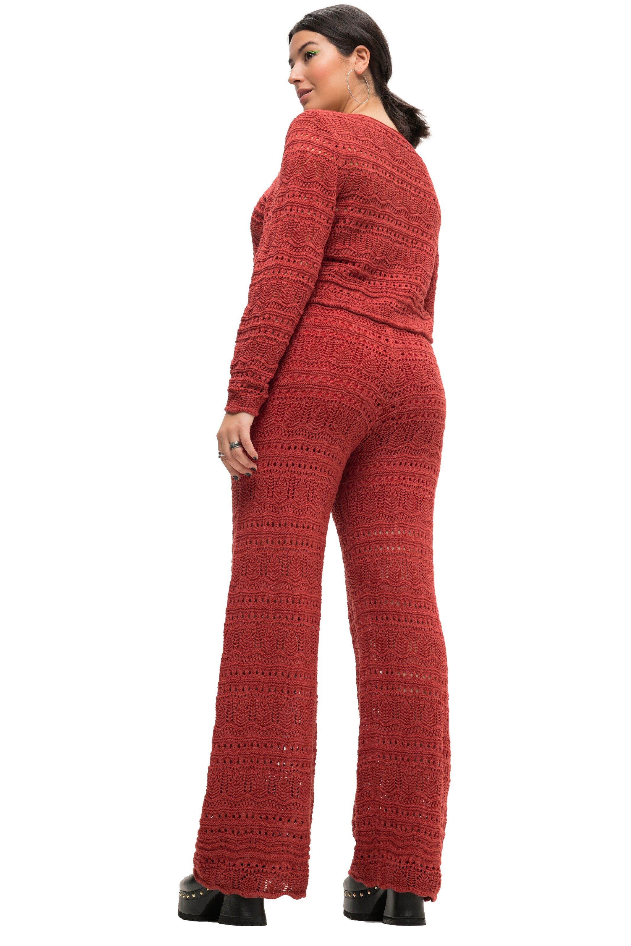 Studio Untold Wide leg Pants in Red