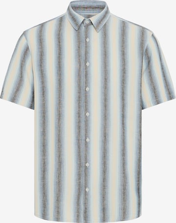 BLEND - Regular Fit Camisa ' BHBobby Linen Mix ' em azul: frente