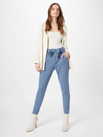 VERO MODA Loose fit Pleat-Front Pants 'BAILEY' in Blue