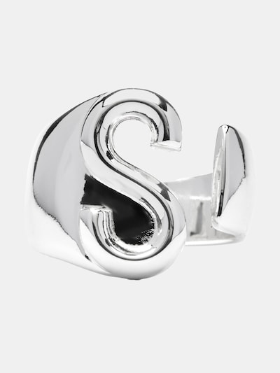 Luxenter Ring 'Alphabet S' i 50-60 i silvergrå, Produktvy