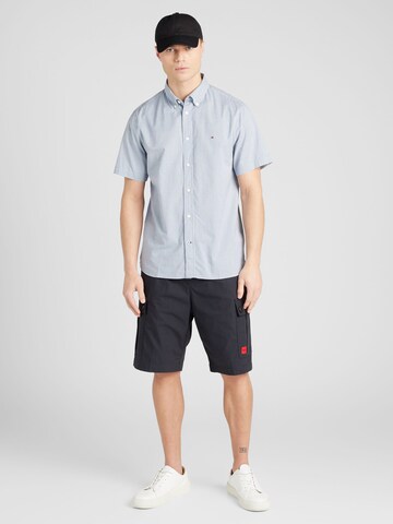 TOMMY HILFIGER - Regular Fit Camisa 'FLEX' em azul