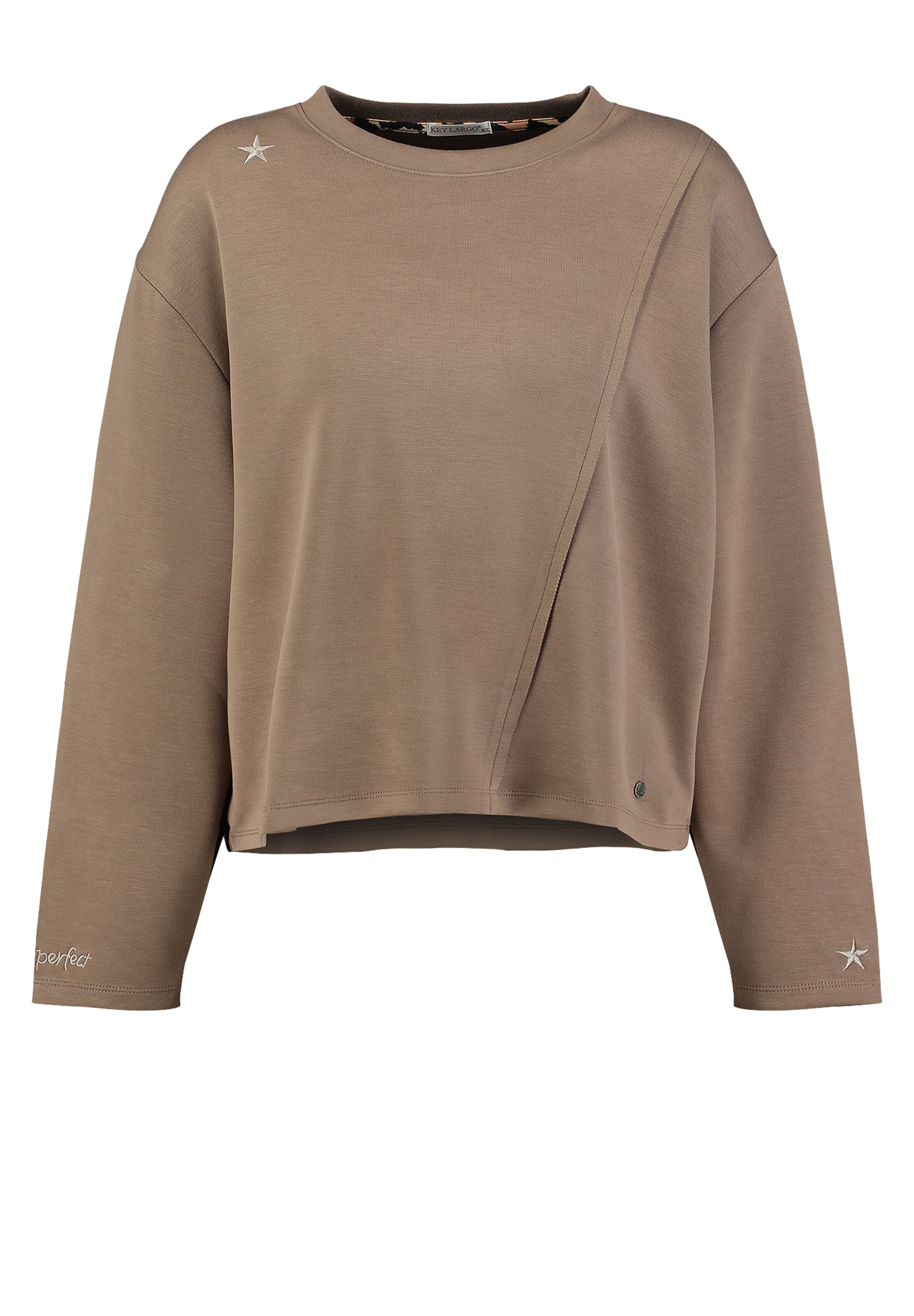 Key Largo Sweatshirt ' SLOPE ' i brun: framsida
