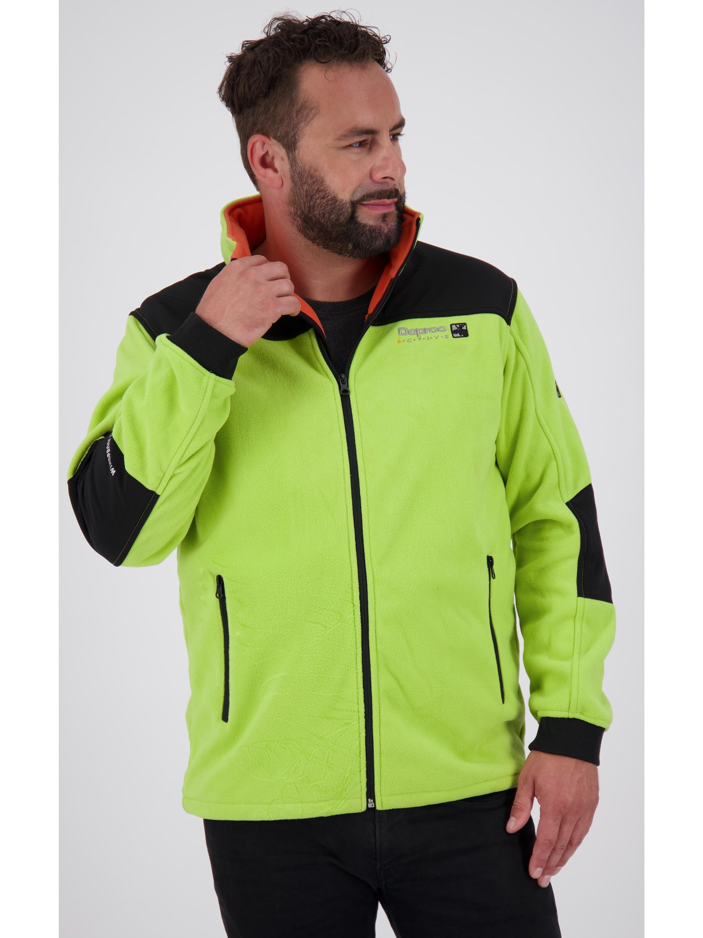 deproc Fleecejacke 'CANADA MN'‌ in Grün: Vorderseite