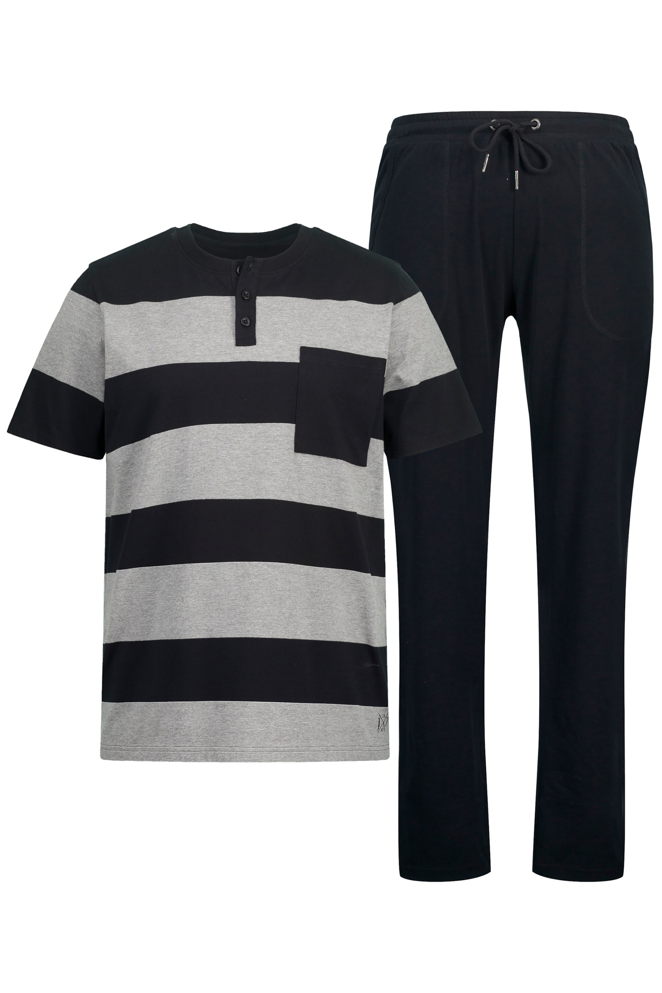 JP1880 Pajamas long in Grey: front