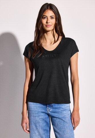 STREET ONE Shirt in Black: front