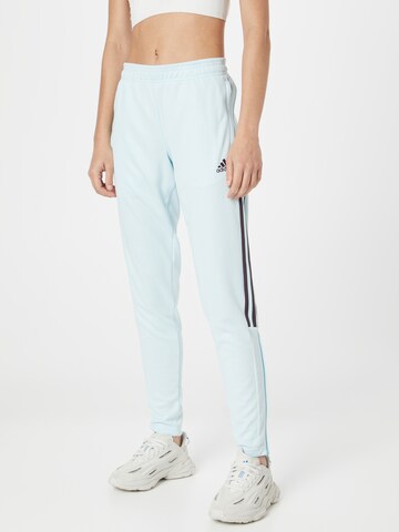 ADIDAS SPORTSWEAR Tapered Workout Pants 'Tiro' in Blue: front