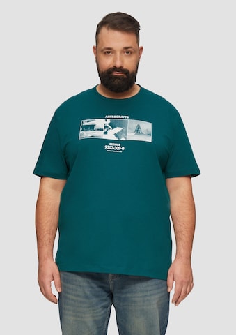 s.Oliver Men Big Sizes Shirt in Blau: Vorderseite