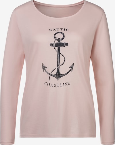 BEACH TIME T-shirt 'BEACH TIME' en rosé / noir, Vue avec produit