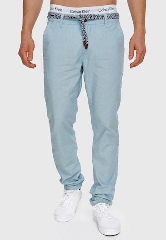 INDICODE JEANS Regular Hose 'Haverfiel' in Blau: predná strana