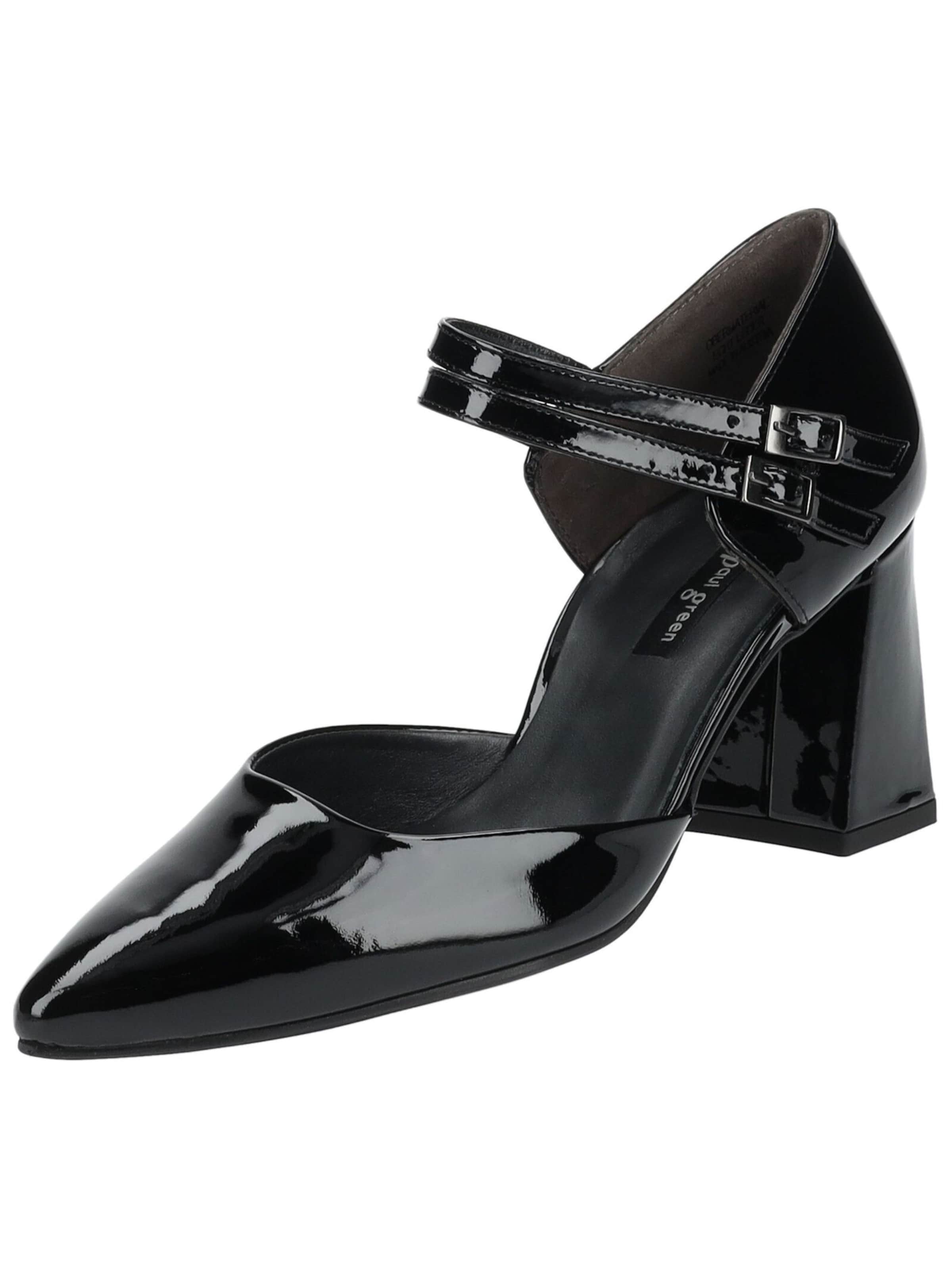 Décolleté sling di Paul Green in nero: frontale