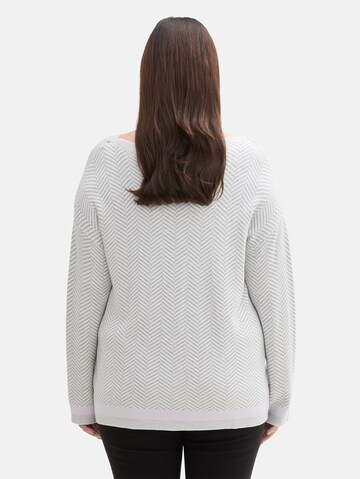Tom Tailor Women + Pullover in Grau