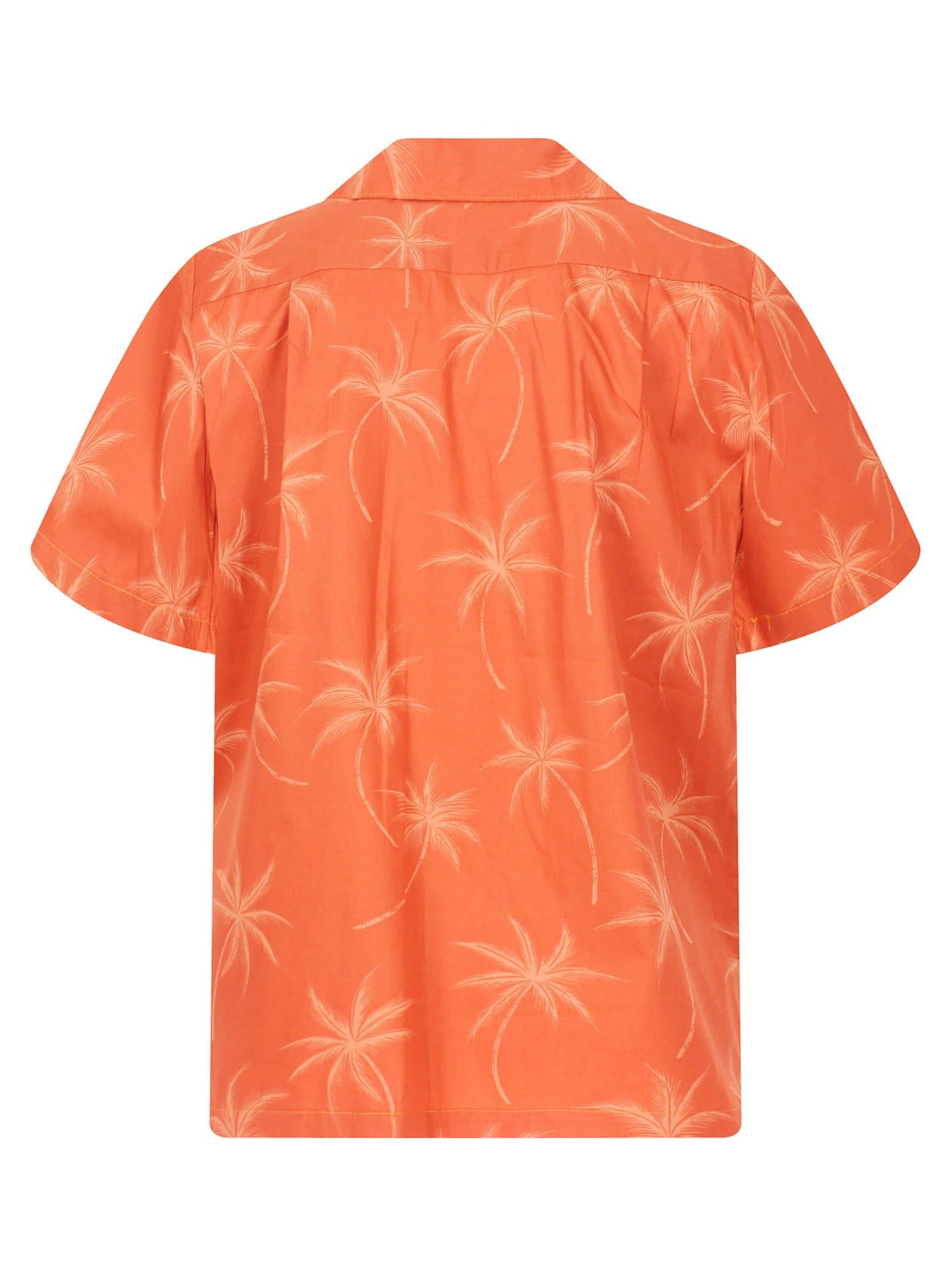 KY's Regular fit Overhemd 'Palmshadow' in Oranje