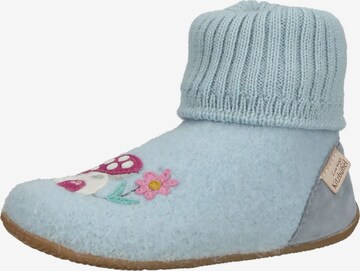 Living Kitzbühel Slippers in Blue: front