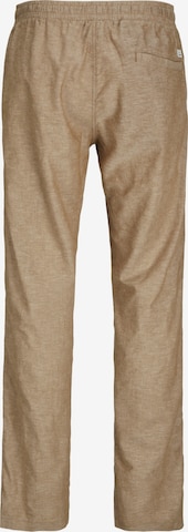 JACK & JONES - regular Pantalón plisado 'Kane Summer' en marrón