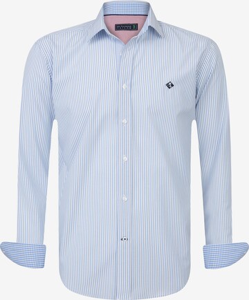 Sir Raymond Tailor Regular fit Button Up Shirt 'Bekim' in Blue: front