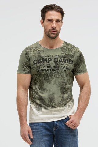 CAMP DAVID Shirt in Green: front