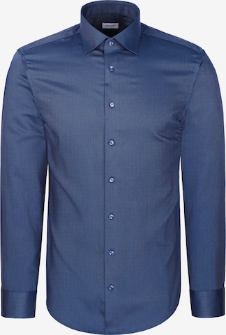 Coupe slim Chemise business SEIDENSTICKER en bleu : devant