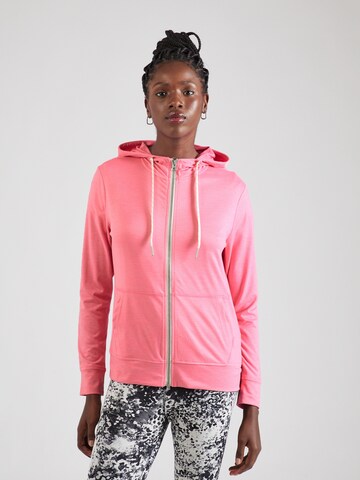 SKECHERS Athletic Zip-Up Hoodie 'GODRI SWIFT' in Pink: front