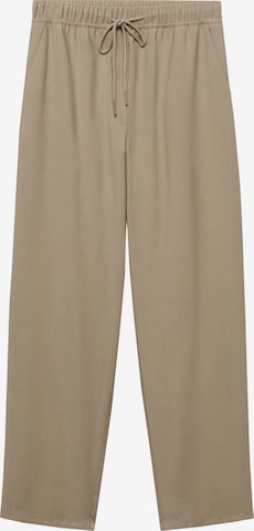 MANGO Trousers 'FLUIDO' in Beige: front