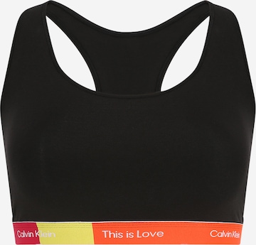 Calvin Klein Underwear Plus Bralette Bra in Black: front