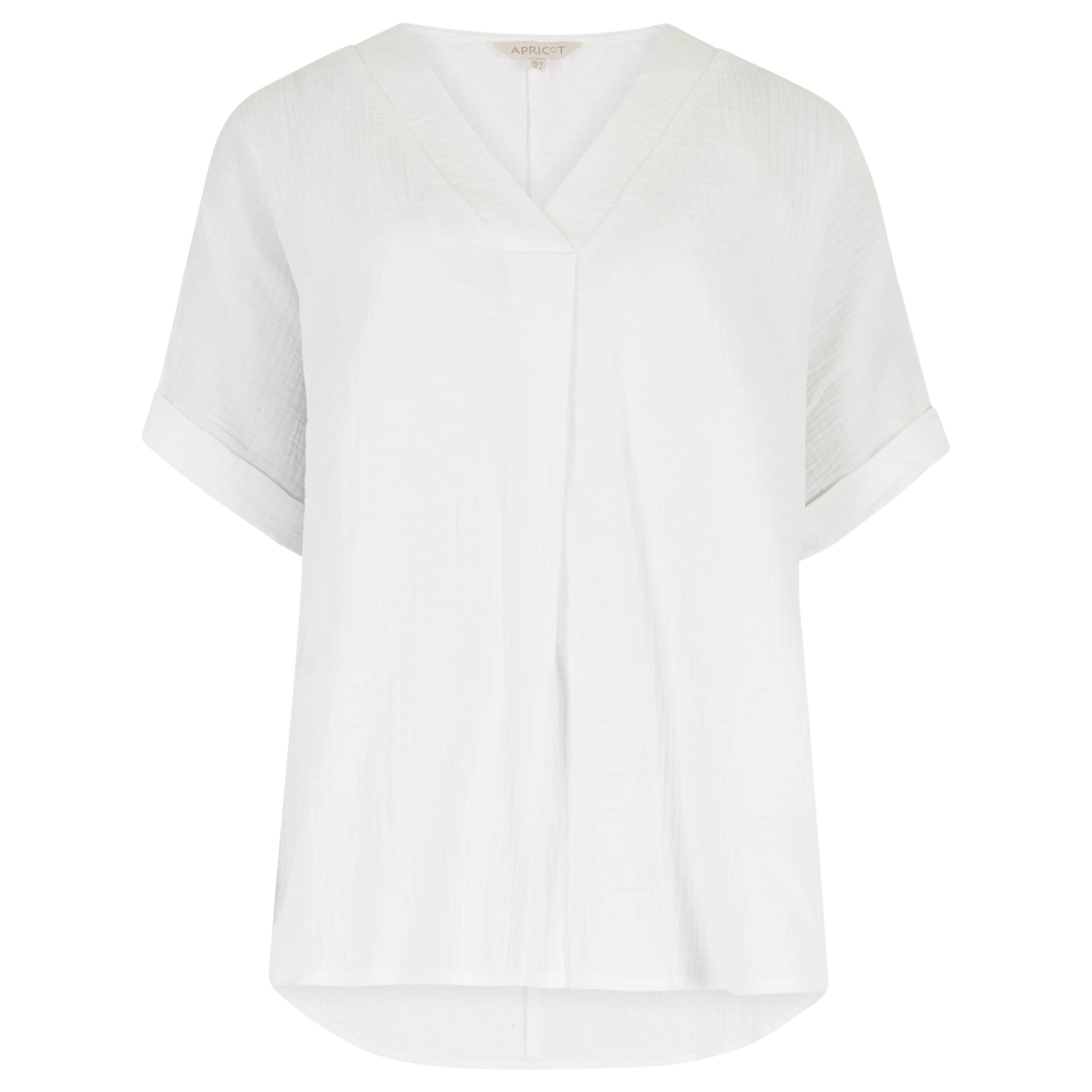 Apricot Blouse in White: front