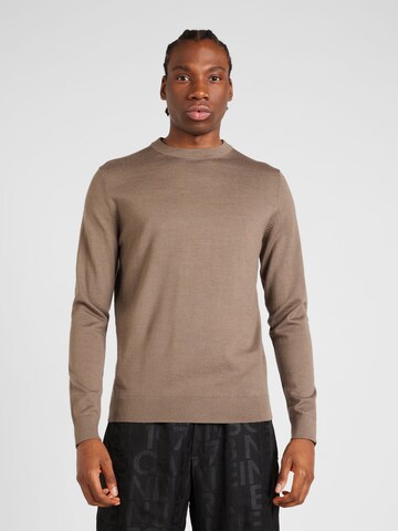 SELECTED HOMME - Pullover 'TOWN' em castanho: frente