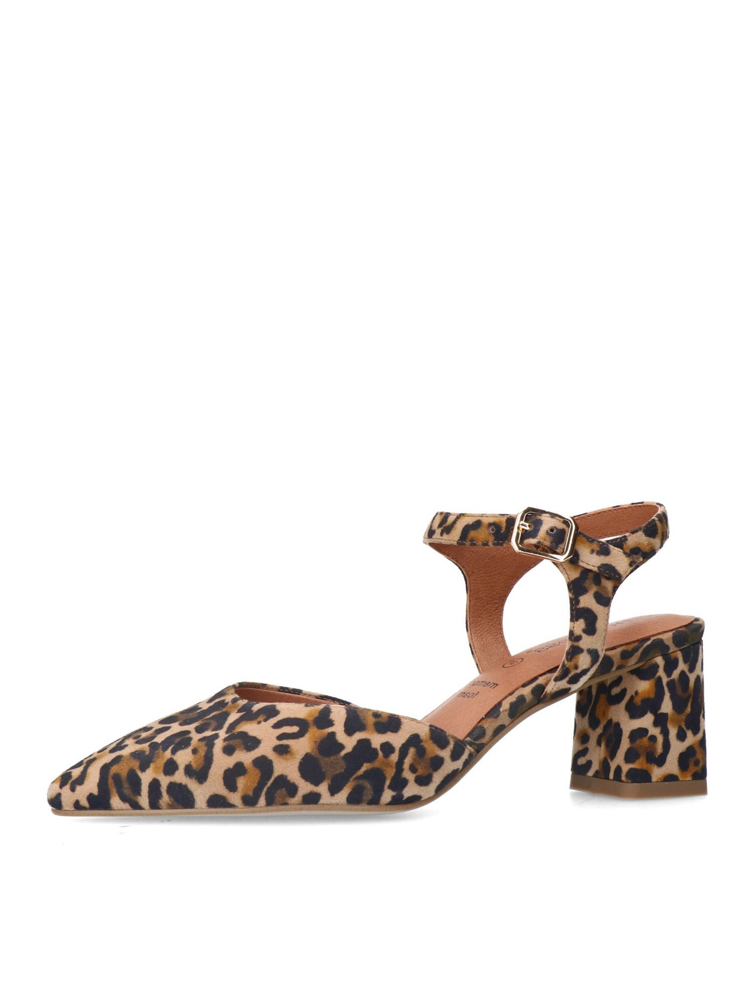 Escarpins à bride arrière MANFIELD en beige : devant