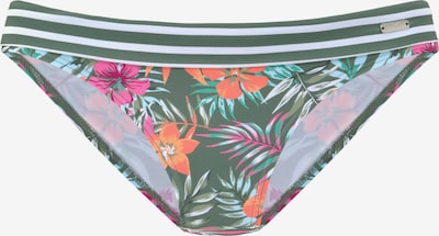 VENICE BEACH Bas de bikini 'Summer' en jade / vert foncé / orange / rose, Vue avec produit