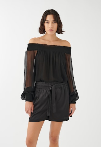 Dea Kudibal - Blusa 'Tribadea' en negro: frente