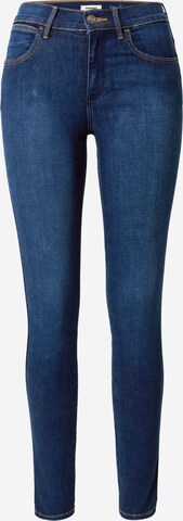 WRANGLER גזרת סלים ג'ינס בכחול: מלפנים