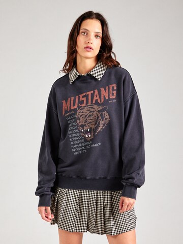 MUSTANG Sweatshirt 'Salida' in Black: front