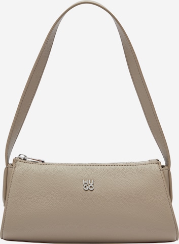 HUGO - Mala de ombro 'Chris 2.0' em bege: frente