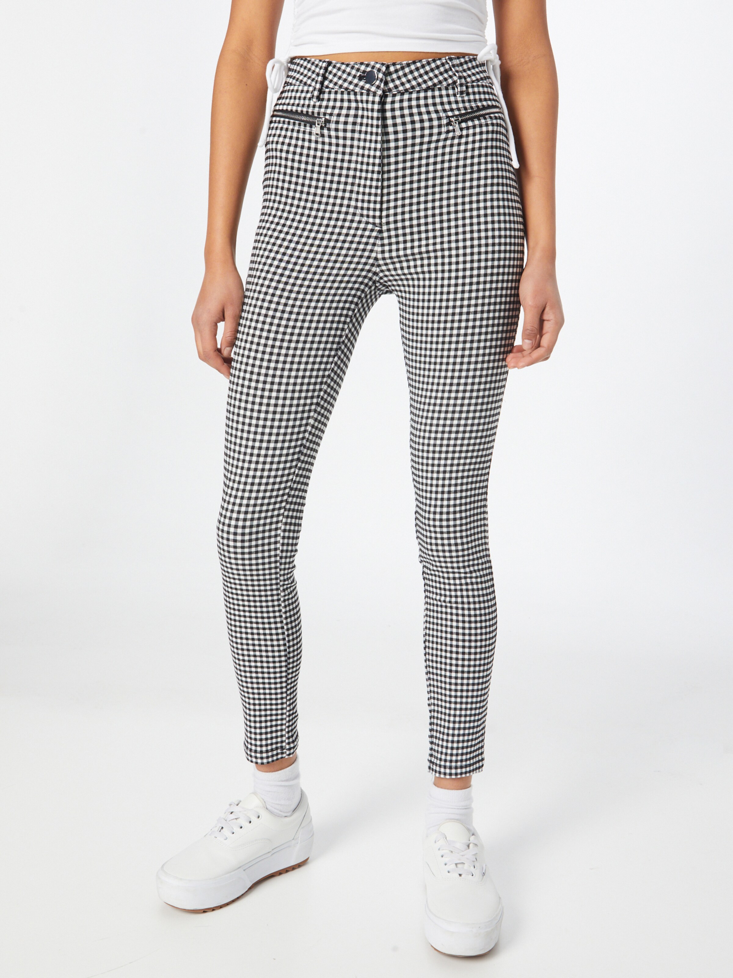 Tally Weijl Pantaloni in Nero, Bianco | ABOUT YOU