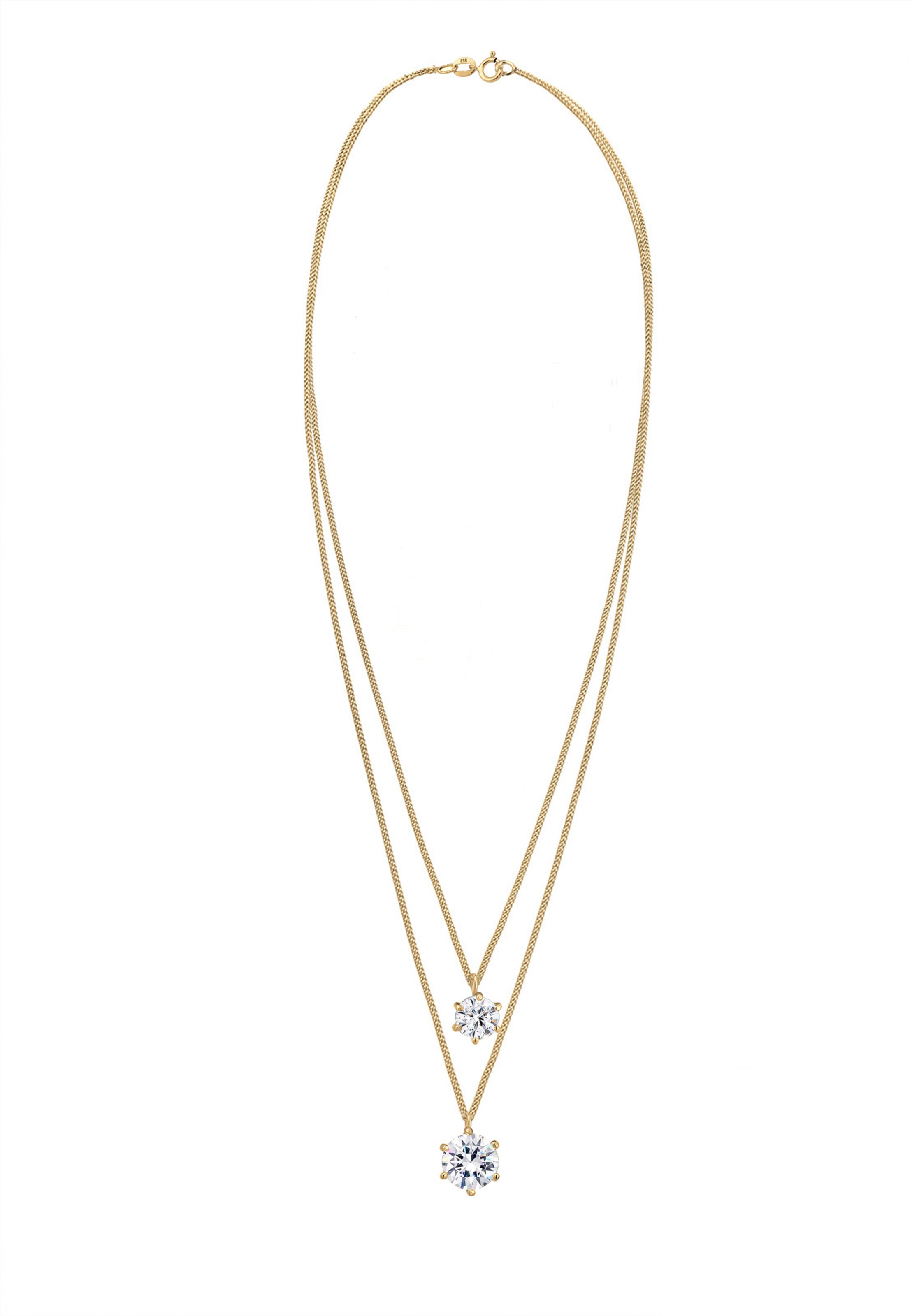 ELLI Kette 'Kristall' in Gold