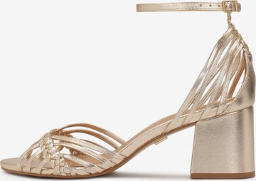 Kazar Strap sandal in Gold: front